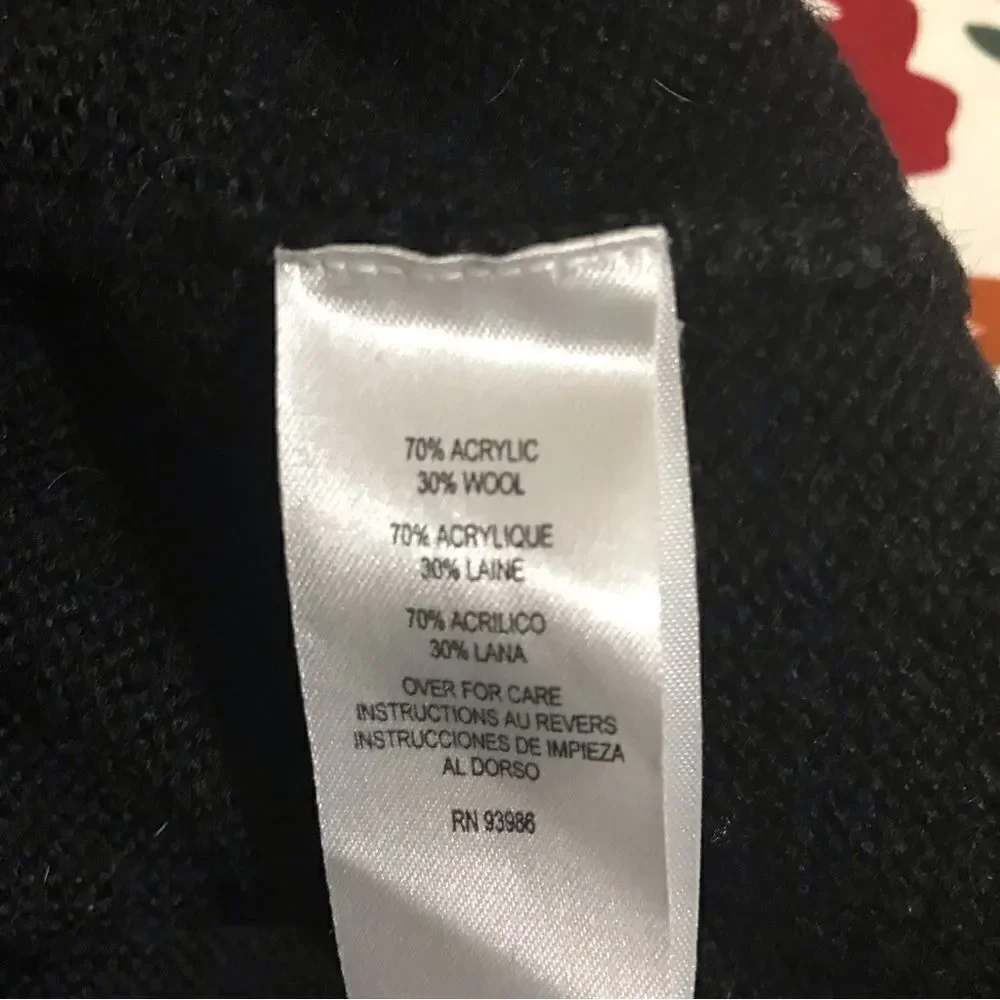 August Max Snowflakes Embroidered Sweater Top Woman Size 1X